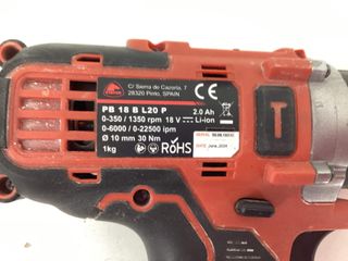 taladro a bateria stayer pb18bl20p