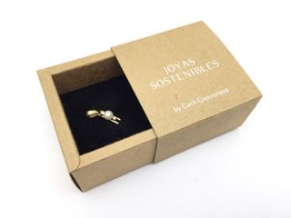 colgante oro 18k con piedra con diamante,moisanita,perla