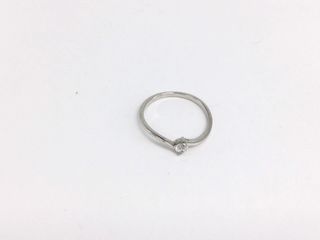 sortija oro 18k con piedra con circonita