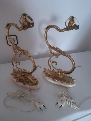 Apliques de bronce y mármol