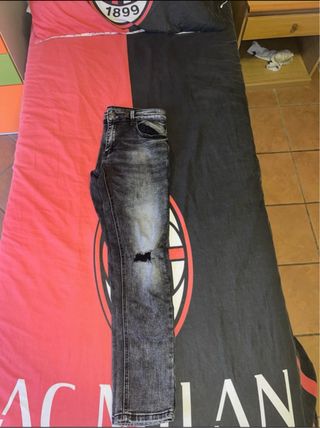 Jeans skinny uomo neri/grigi