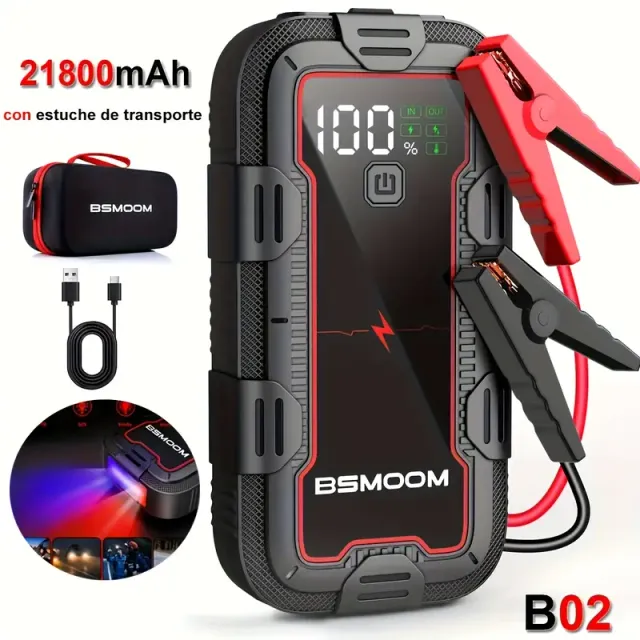 Arrancador de Coche Portátil BSMOOM