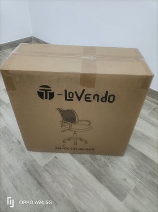 Silla de oficina ergonómica negra