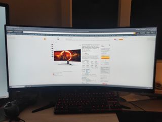 Monitor AOC CU34G2XE/BK rosso/nero
