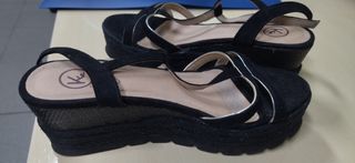 Sandalias Negras Mujer