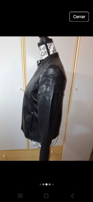 Chaqueta Biker Polipiel Talla M