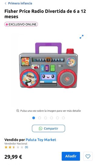 Radio Fisher Price para niños