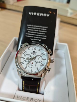 Reloj Viceroy Cronógrafo Plata y Marrón