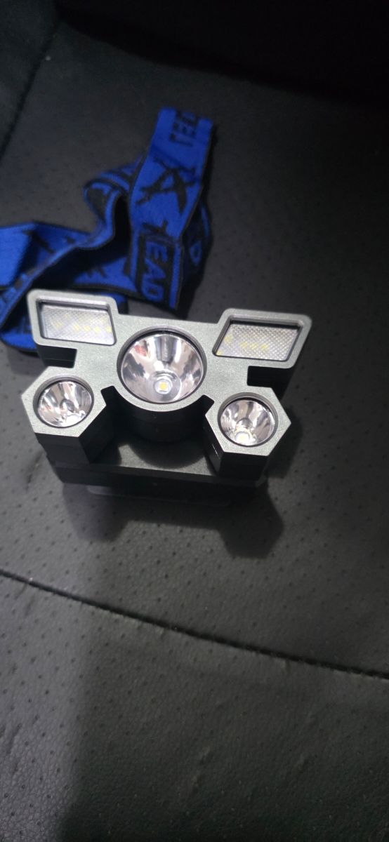 Lampada frontale a LED ricaricabile USB