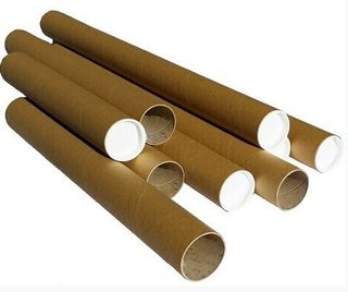 Tubos de cartón con tapa de plástico resistente