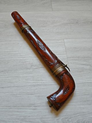 Forchettone e col (legno intagliato)