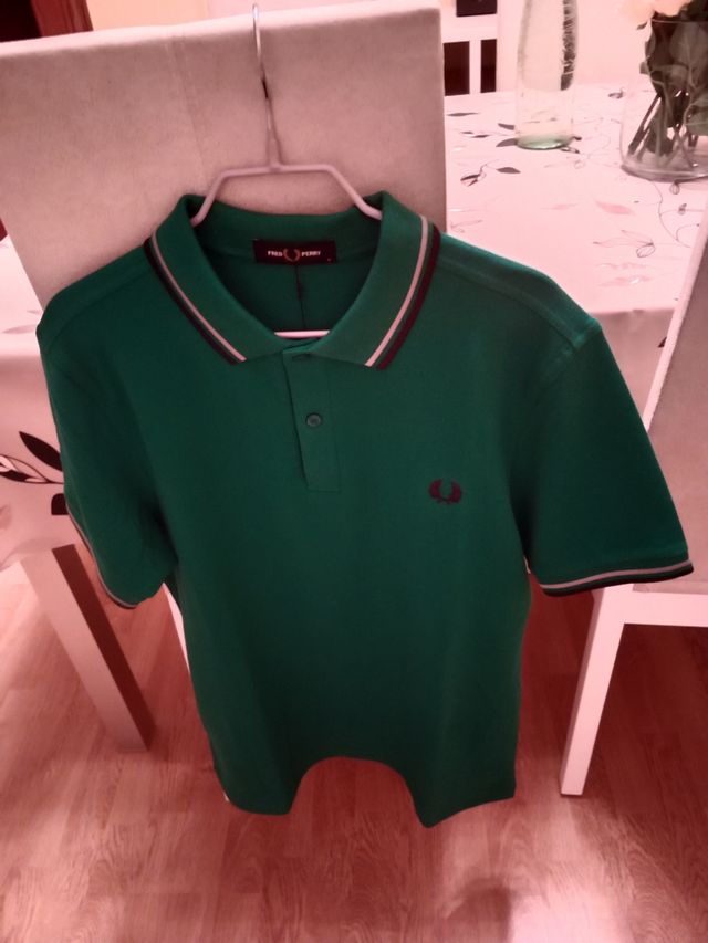 Polo verde Fred Perry taglia M