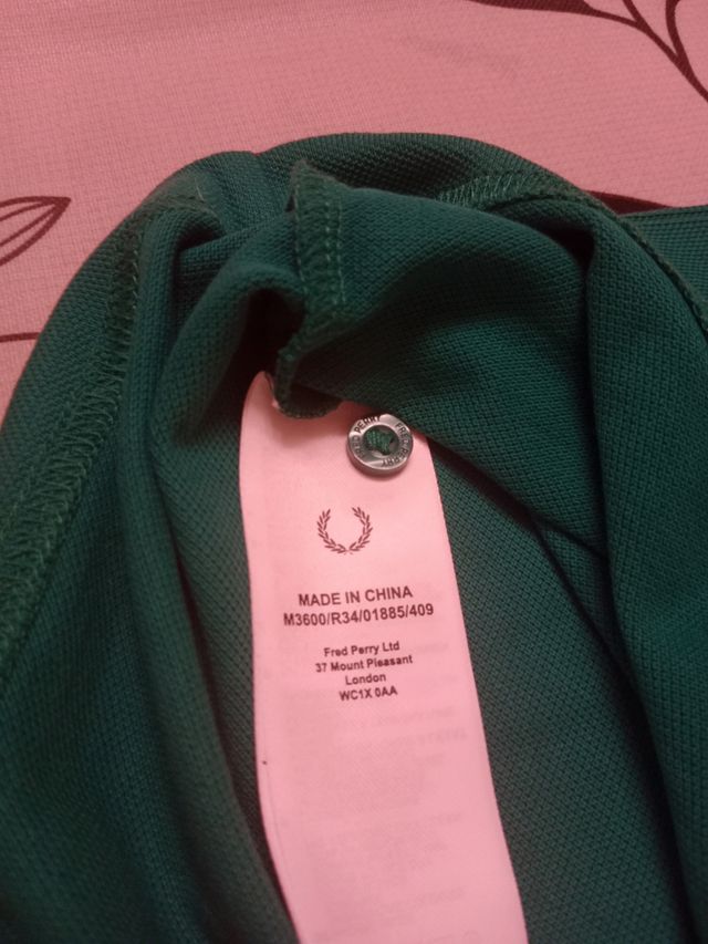 Polo verde Fred Perry taglia M