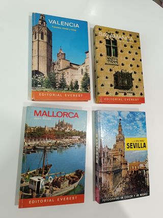 Guías viajes antiguas Mallorca,Sevilla, Valencia