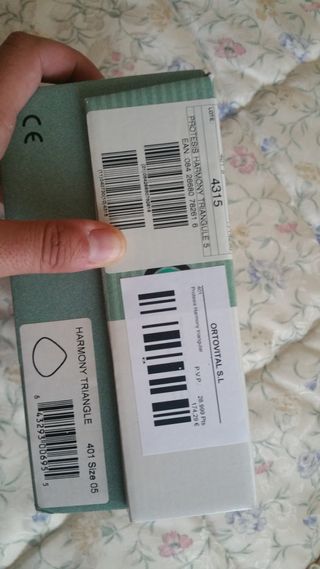 Prótesis de mama sin usar