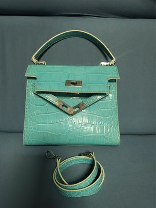 Borsa Artigianale Turchese Modello Kelly