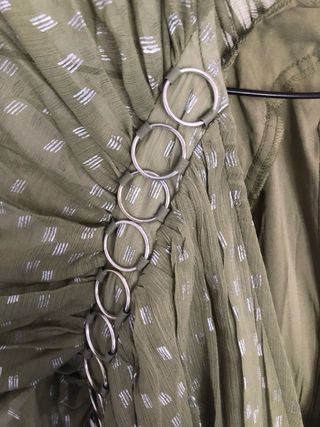 Abito ASOS verde con rouches