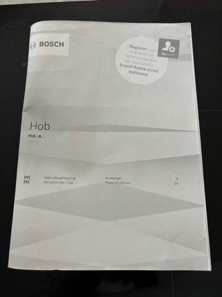 Piano cottura a induzione Bosch. usato per 2 anni