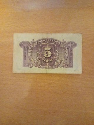 Billete 5 Pesetas Banco de España 1935