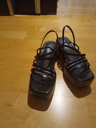 Zapatos de plataforma negros T.41