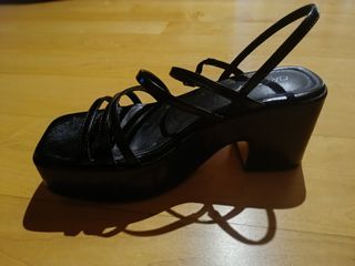 Zapatos de plataforma negros T.41