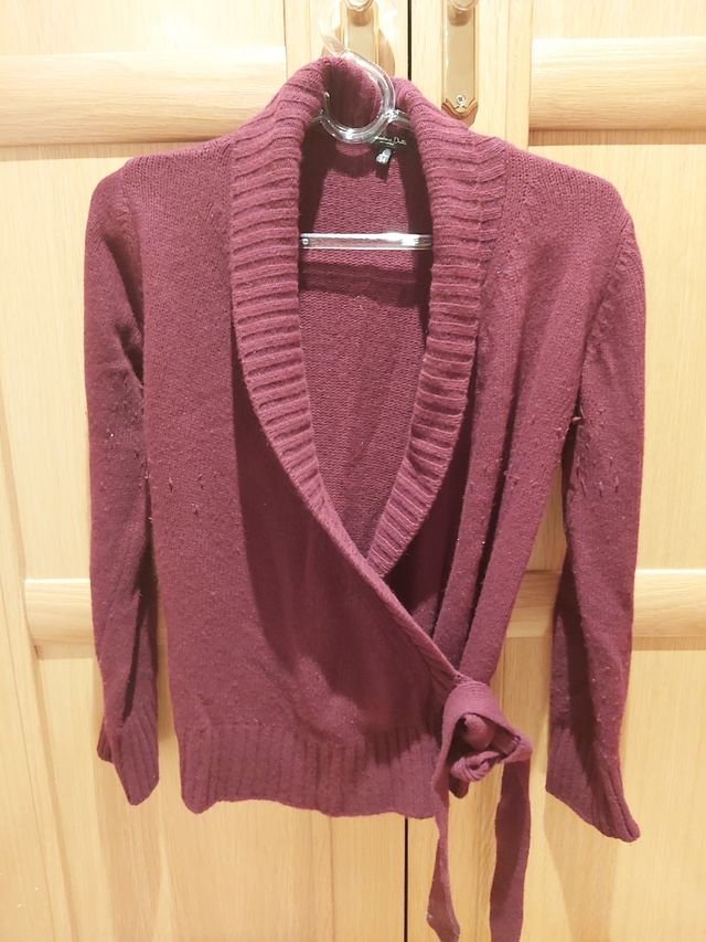 Chaqueta punto Massimo Dutti morada T.L