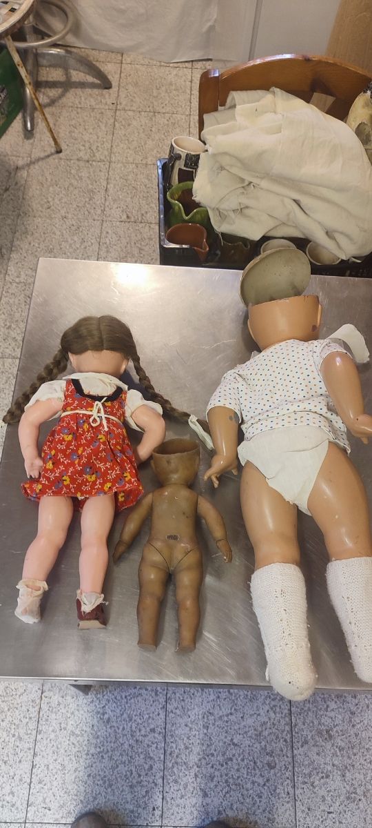 Lote de 3 muñecas antiguas