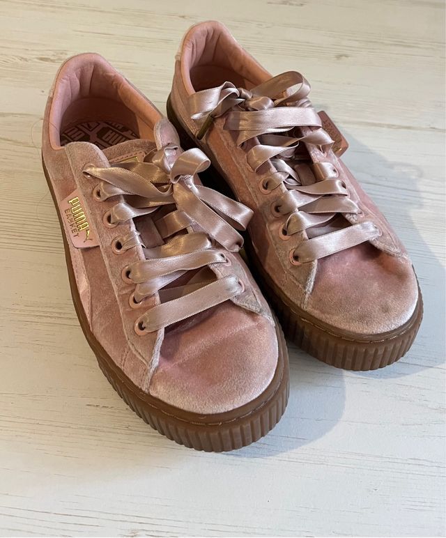 Zapatillas Puma Rosa Terciopelo