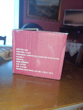 Bicchieri Campari Soda Signature Glass (6 pezzi)