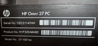 HP Omni 27 Averiado