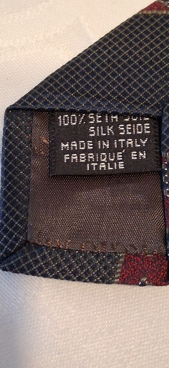 Cravatta Giorgio Armani vintage grigio/rossa