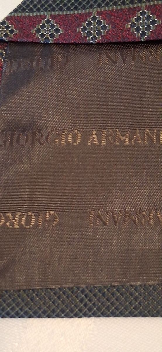Cravatta Giorgio Armani vintage grigio/rossa