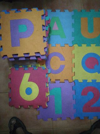 REGALO: Alfombra Puzzle Bebé Letras y Números