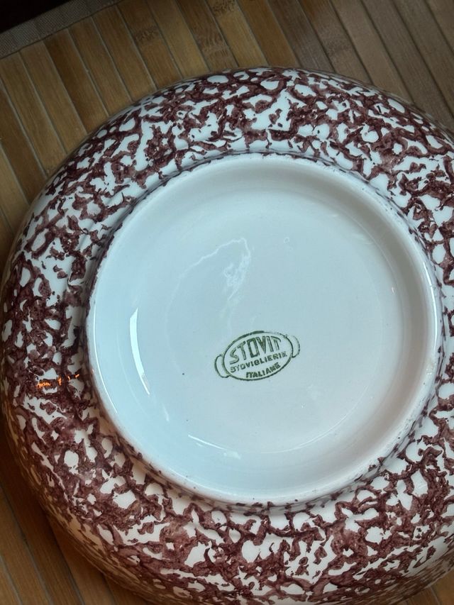 Insalatiera dipinta a mano in ceramica