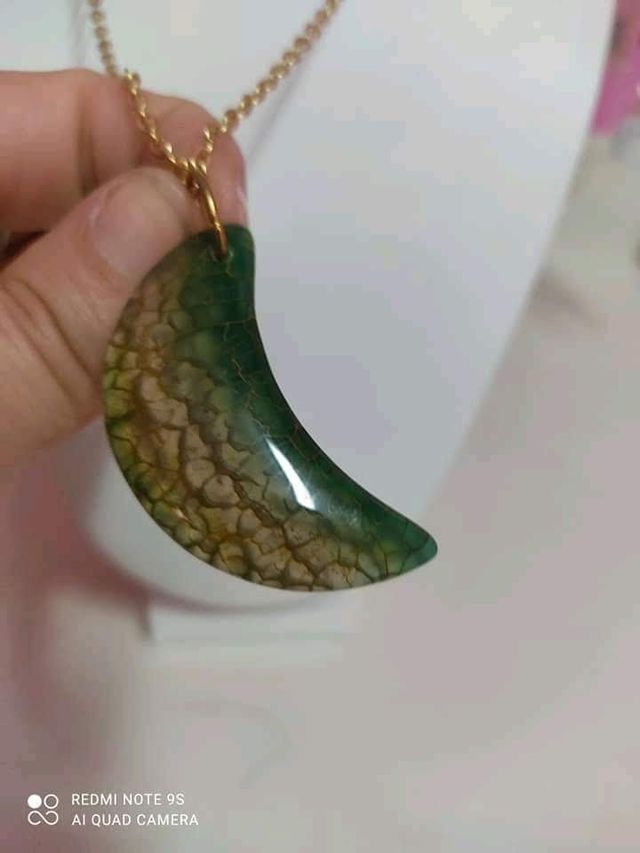 Pendente agata del drago verde 