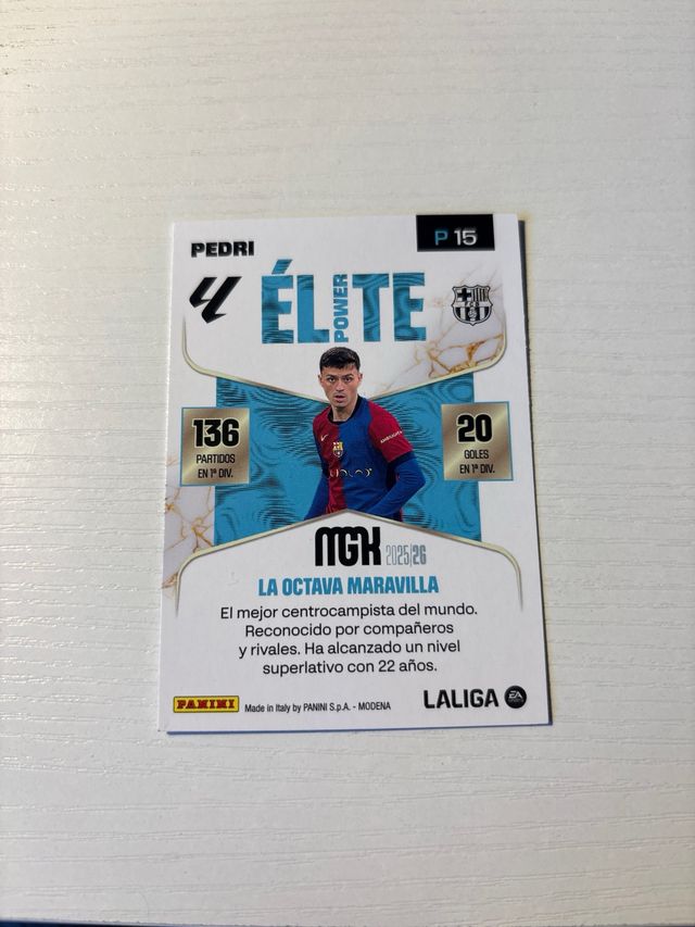 Carta firmada Pedri Élite Power y Elite Base