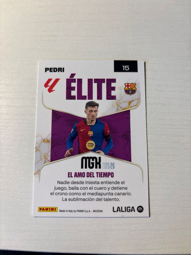 Carta firmada Pedri Élite Power y Elite Base