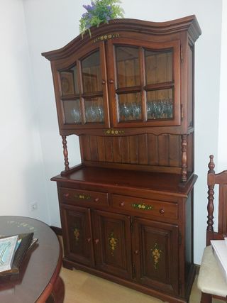 Mesa de centro de madera y cristal