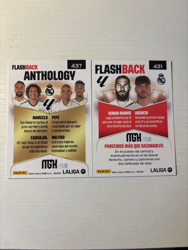 Cromos Real Madrid Panini Flashback 2025/26