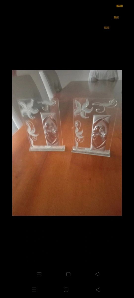 Coppia quadretti sacri da comodino