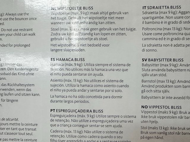 Hamaca Bliss Gris/Algodón