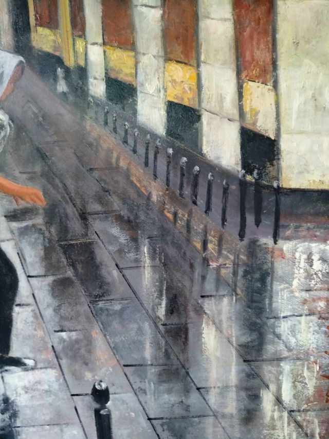 Cuadro grande abstracto. Oleo