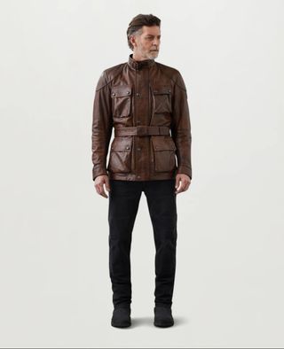 Belstaff Trialmaster Marrón Cuero Nueva Con etique