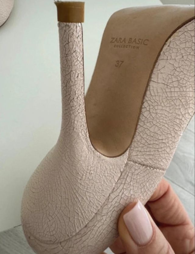 Salones Zara Rosa Tacon Alto