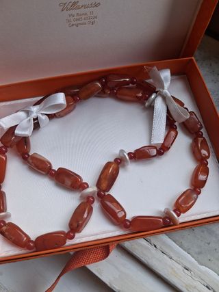 Collana Agata e Perle