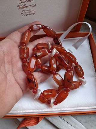 Collana Agata e Perle