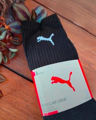 Pack 6 Calcetines Puma Regular Crew Negros