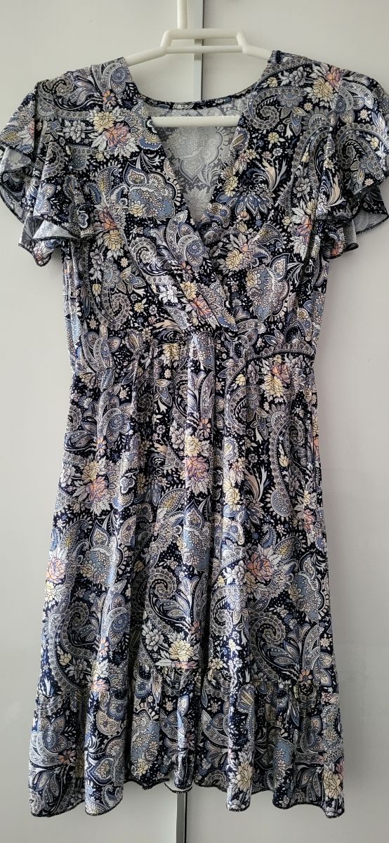 Vestido estampado paisley mujer