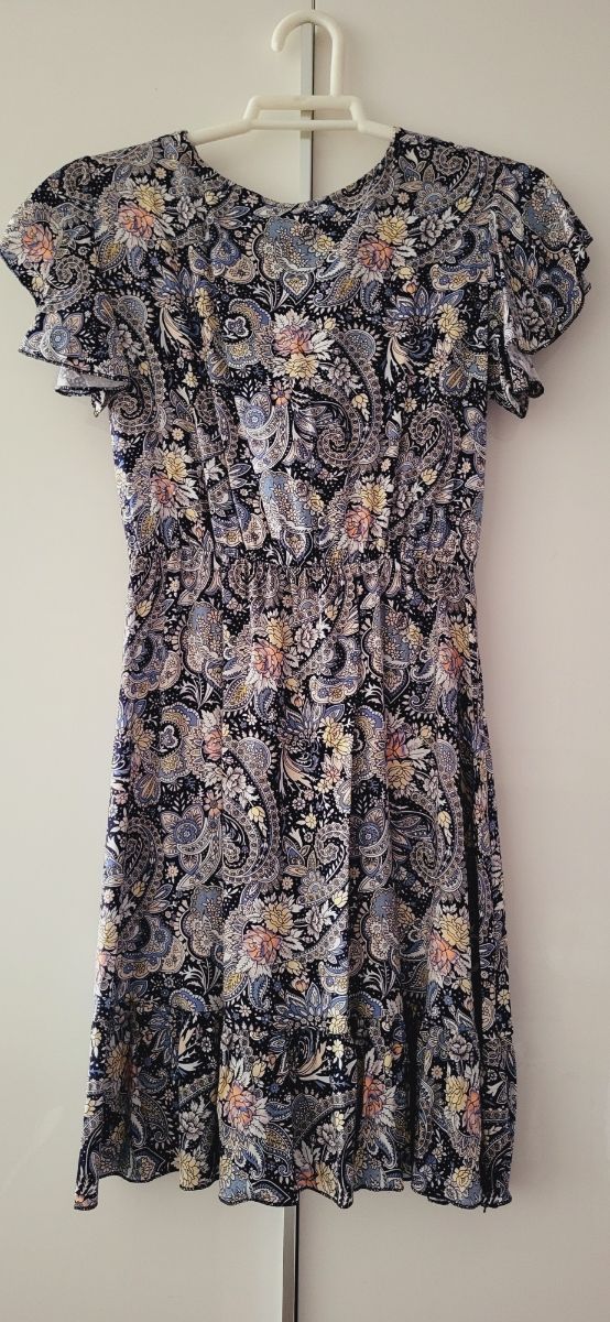 Vestido estampado paisley mujer