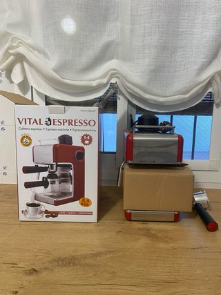 Cafetera Vital Espresso Roja - Un solo uso
